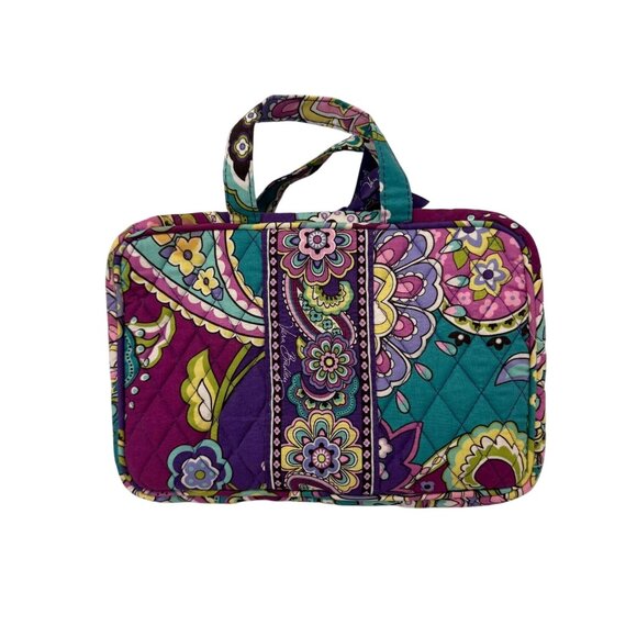 NWOT Vera Bradley Heather Quilted Paisley Floral Travel bag With Handles, hook - Picture 1 of 11